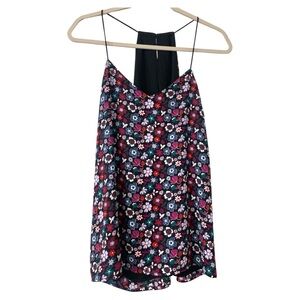 Express Barcelona Cami  Reversible Floral and Black Size Medium